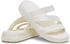 Crocs Getaway Patent Strappy Badesandalen weiß