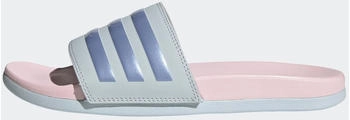 Adidas Adilette Cloudfoam Plus Stripes halblu/blspme/clpink
