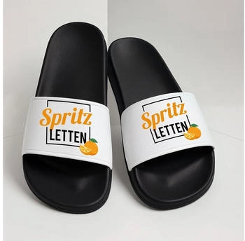 MoonWorks Spritz-Letten schwarz/orange