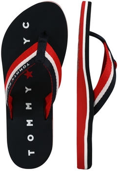 Tommy Hilfiger Loves Beach Bath Sandals marineblau/weiß/rot
