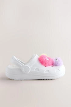 Next Fashion Clogs-Slippers white monster
