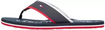 Tommy Hilfiger HILFIGER TUMBLE BEACH SANDAL Flip Flops desert sky