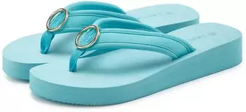 Lascana Flip-flops with ring application "Italy" VEGAN t&uuml;rkis
