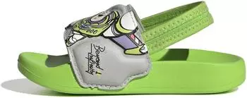 Adidas Adilette Estrap Kids semi solar green/purple burst/grey two
