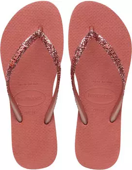 Havaianas Slim Glitter W rot