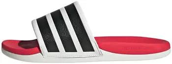 Adidas Adilette Comfort Slides 2.0 crystal white/core black/lucid red