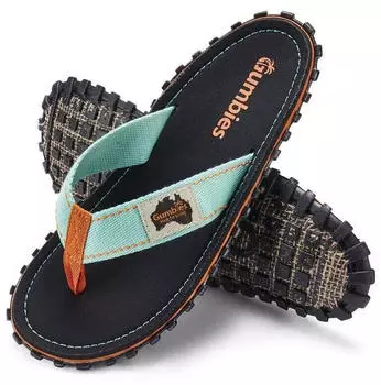 Gumbies Originals Flip Flops with Ergonomic Footbed made from Recycled Materials tricolor black