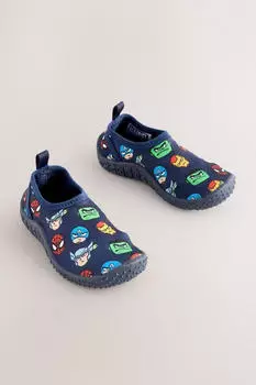Next Fashion Swim Shoe 'Marvel' ecru/navy/hellblau/rot