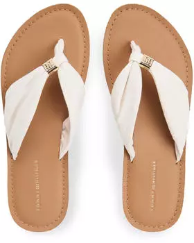 Tommy Hilfiger Th Emblem Elevated Beach Sandal beige