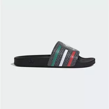 Adidas Mexico Trefoil Slides core black/better scarlet