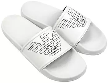 Emporio Armani Slide Sandals weiß/schwarz
