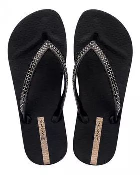 Ipanema Mesh Ix Plat Flip Flops schwarz/gold