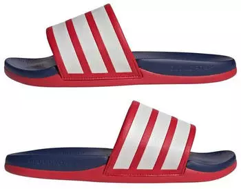 Adidas Adilette Comfort Slides 2.0 better scarlet/crystal white/blue