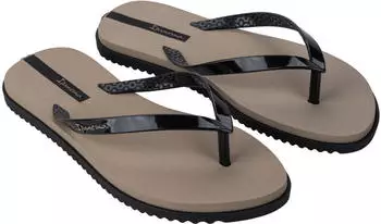 Ipanema RIO Toe Separator with Profiled Outsole, with Rubber Outsole schwarz/beige