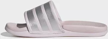 Adidas Adilette Comfort Slides 2.0 almost pink/silver metallic