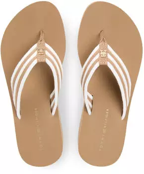 Tommy Hilfiger Th Stripe Summer Sandal (FW0FW09196) safari canvas