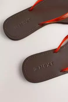 Next Fashion Flip Flops orangerot/rot