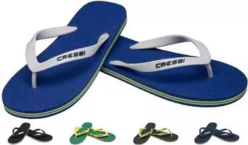 Cressi Beach Flip Flops Zehensandale blau wei&szlig;