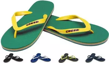 Cressi Beach Flip Flops Zehensandale gr&uuml;n gelb