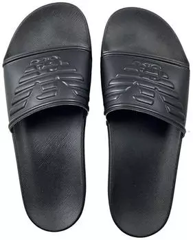 Emporio Armani Pool Sandals Slides Slippers K001 (schwarz)