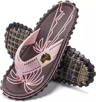 Gumbies Noosa Flip-Flop palm leaf pink