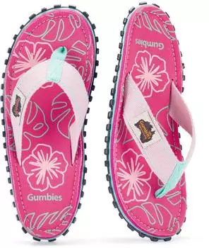 Gumbies Islander Canvas Unisex blush hibiscus