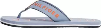 Tommy Hilfiger SPORTY HILFIGER BEACH SANDAL Toe Separator with Contrast Trims brisk blue
