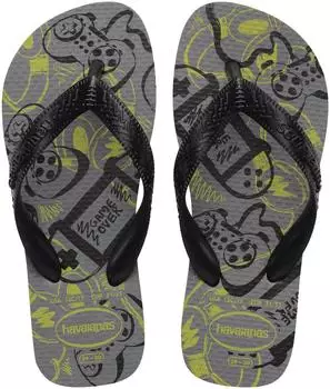 Havaianas Kids Top Holographic steel grey/citrus yellow