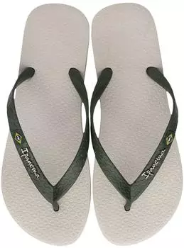 Ipanema Classic Brazil II Unisex Children's Toe Separator Sandals beige/grün