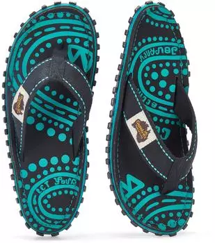 Gumbies Islander Flip-Flops dotty