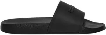 Superdry Logo Vegan Pool Slides schwarz