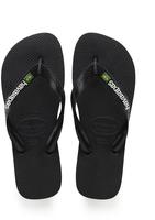 Havaianas Brasil Logo Zehentrenner Black (35/36) schwarz