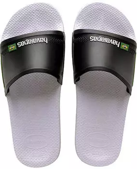 Havaianas Slide Brasil white/black