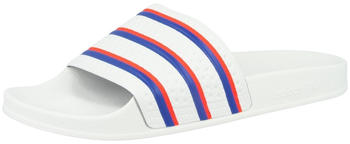 Adidas Adilette cloud white/blue/solar red