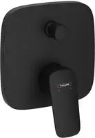 hansgrohe Logis Einhebel-Wannen-Armatur 71405670 mattschwarz, Unterputz, 15,5x15,5 cm