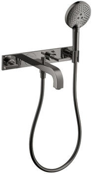 Axor Citterio 3-Loch-Wannenarmatur f&uuml;r Wandmontage polished black chrome (39442330)