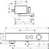 Hansgrohe ShowerTablet Select Wannenthermostat 400 Aufputz brushed bronze (24340140)