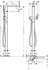 Hansgrohe Tecturis E Einhebel-Wannenmischer bodenstehend mattschwarz (73445670)