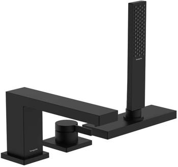 Hansgrohe Tecturis E 3-Loch Einhebel-Wannenrandmischer mit sBox mattschwarz (73443670)