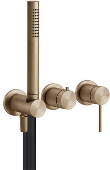 Gessi 316 Fertigmontageset f&uuml;r Wannenmischer zur Wandmontage warm bronze brushed (54039726)