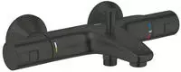 Quickfix Precision Start - Thermostat-badewannenarmatur, Schwarz Matt 345982430 -