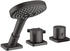 Axor Citterio E 4-Loch Wannenrandarmatur mit Thermostat brushed black chrome (36411340)
