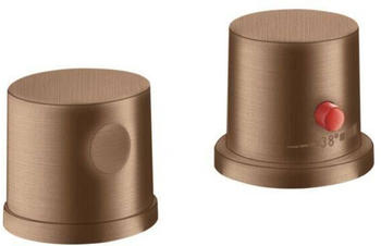 Axor Uno 2-Loch Wannenrandarmatur mit Thermostat brushed red gold (38480310)
