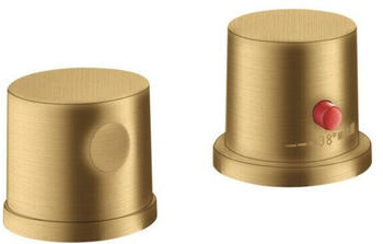 Axor Uno 2-Loch Wannenrandarmatur mit Thermostat brushed gold optic (38480250)