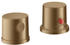 Axor Uno 2-Loch Wannenrandarmatur mit Thermostat brushed bronze (38480140)