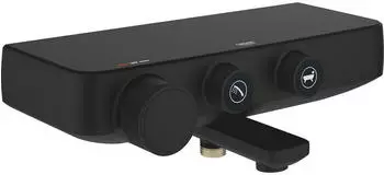 GROHE Grohtherm SmartControl Thermostat-Wannenbatterie 1/2″ phantom black (102168KF00)