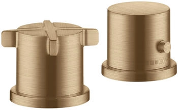 Axor Citterio E 2-Loch Wannenrandarmatur mit Thermostat bronze gebürstet (36412140)