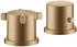 Axor Citterio E 2-Loch Wannenrandarmatur mit Thermostat bronze gebürstet (36412140)