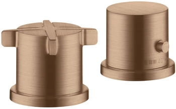 Axor Citterio E 2-Loch Wannenrandarmatur mit Thermostat brushed red gold (36412310)