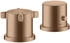 Axor Citterio E 2-Loch Wannenrandarmatur mit Thermostat brushed red gold (36412310)